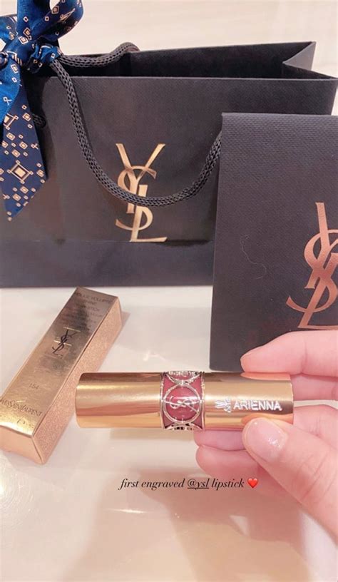 ysl engraved lipstick singapore|lipstick with name engraved.